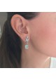 LANKA earrings. Gold plated silver & orange moonstone