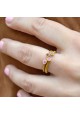 LANKA anillo plata y calcedonia azul